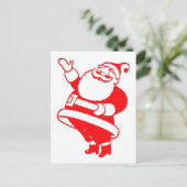 Cartes Pour Fêtes Annuelles Retro Père Noël (Debout devant)