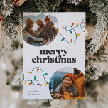 Cartes Pour Fêtes Annuelles Retro Photo Merry Christmas Card<br><div class="desc">Photo Christmas Card - Prêt à être personnalisé par vous!</div>