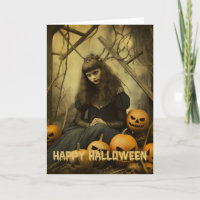 Retro Photographie Halloween mignonne mauvaise sor