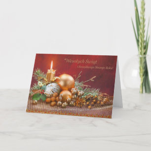 Cartes Pour Fêtes Annuelles Rétro Polish Christmas and New Year Card