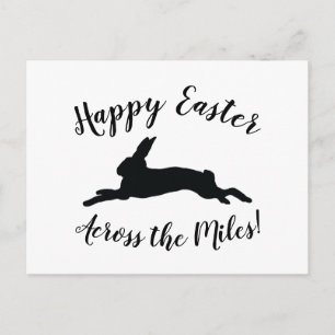 Cartes Pour Fêtes Annuelles Retro Rabbit Happy Pâques à travers les Miles