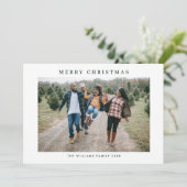 Cartes Pour Fêtes Annuelles Retro Sage Vert Noël Plaid Tartan Photo (Debout devant)