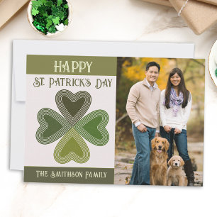 Cartes Pour Fêtes Annuelles Retro St Patrick's Day Shamrock Irish Celtic Photo