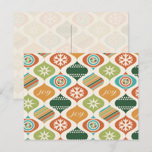 Cartes Pour Fêtes Annuelles Rétro Xmas Ginger & Spice