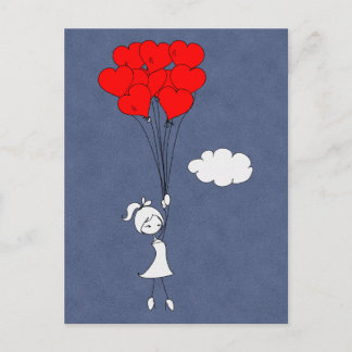 Cartes Pour Fêtes Annuelles Rétros je t'aime coeurs de Saint-Valentin