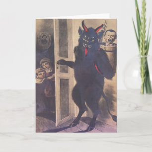 Cartes Pour Fêtes Annuelles Réunion de famille de Krampus
