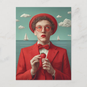 Cartes Pour Fêtes Annuelles Rêve de fraises en rouge