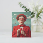 Cartes Pour Fêtes Annuelles Rêve de fraises en rouge (Debout devant)