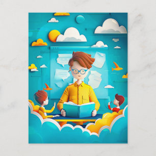 Cartes Pour Fêtes Annuelles Rêve de futur enseignant pour les enfants