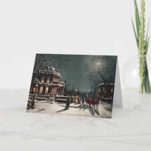 Cartes Pour Fêtes Annuelles Réveillée de Noël par Joseph Hoover & Sons Co Holi