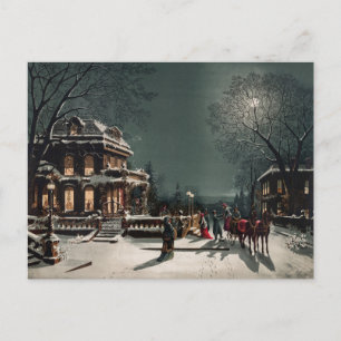 Cartes Pour Fêtes Annuelles Réveillée de Noël par Joseph Hoover & Sons Co Holi