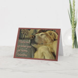 Cartes Pour Fêtes Annuelles Réveillez-moi quand vous rentrerez chez vous, Vale