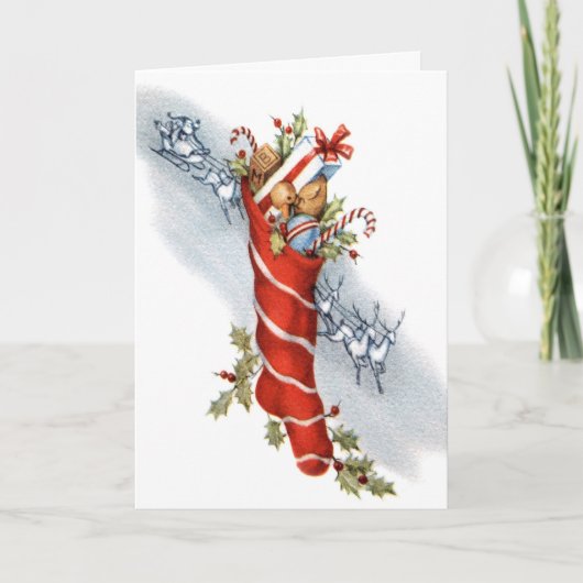 Cartes Pour Fêtes Annuelles Réveillon de Noël (Devant)