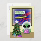 Cartes Pour Fêtes Annuelles Réveillon de Noël (Devant / Derrière)