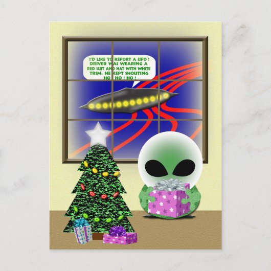 Cartes Pour Fêtes Annuelles Réveillon de Noël (Devant)