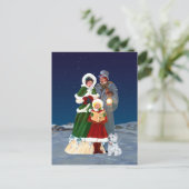 Cartes Pour Fêtes Annuelles Réveillon de Noël (Debout devant)