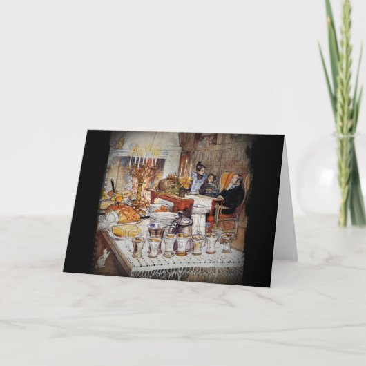 Cartes Pour Fêtes Annuelles Réveillon de Noël Julaftonen (Devant)