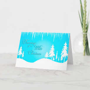 Cartes Pour Fêtes Annuelles Rêver d'un Noël blanc (Noël)