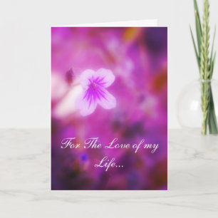Cartes Pour Fêtes Annuelles Rêver pour l'amour de ma vie
