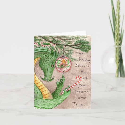 Cartes Pour Fêtes Annuelles Rêves de vacances (Devant)