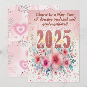 Cartes Pour Fêtes Annuelles Rêves florissants 2025