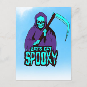 Cartes Pour Fêtes Annuelles Revêtement éffrayant violet - Décor Halloween uniq