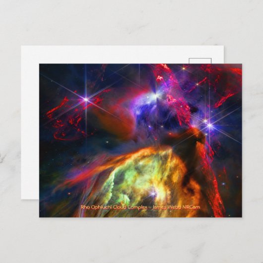 Cartes Pour Fêtes Annuelles Rho Ophiuchi Cloud Complex - James Webb NIRCam (Devant / Derrière)