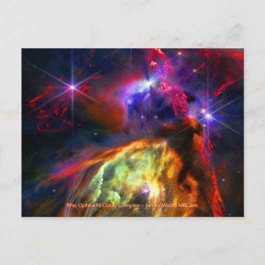 Cartes Pour Fêtes Annuelles Rho Ophiuchi Cloud Complex - James Webb NIRCam (Devant)