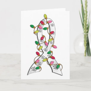 Cartes Pour Fêtes Annuelles Ribbon de Noël Mesotheliome