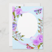 Cartes Pour Fêtes Annuelles Ribbon Rose violet Anniversaire (Dos)