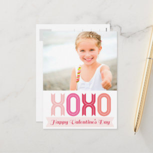 Cartes Pour Fêtes Annuelles Ribbon XOXO Love And Kisses Valentine's Day Photo