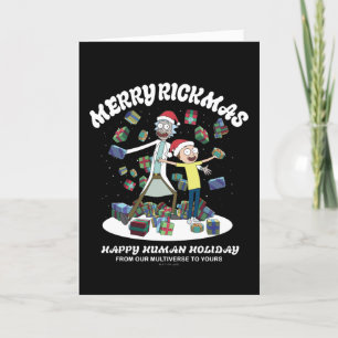 Cartes Pour Fêtes Annuelles Rick et Morty Joyeux Rickmas Présente