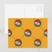 Cartes Pour Fêtes Annuelles Rick et Morty | Motif de couronne de Noël (Devant / Derrière)