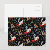 Cartes Pour Fêtes Annuelles Rick et Morty | Motif de traîneau de rennes de Noë (Devant / Derrière)