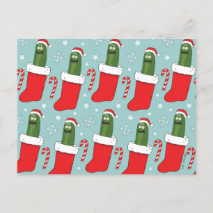 Cartes Pour Fêtes Annuelles Rick et Morty Motif Pickle Rick de Noël