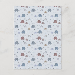 Cartes Pour Fêtes Annuelles Rideau de douche à motif éléphant maman et bébé