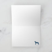 Cartes Pour Fêtes Annuelles Ridgebacks tirant Sleigh de Père Noël (Intérieur)