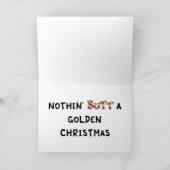 Cartes Pour Fêtes Annuelles Rien, mais un Noël d'or (Intérieur)