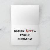 Cartes Pour Fêtes Annuelles Rien n'aboutent Noël de caniche (Intérieur)