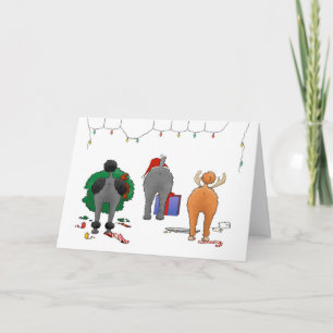 Cartes Pour Fêtes Annuelles Rien n'aboutent Noël de caniche