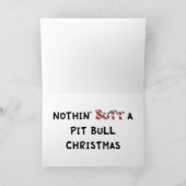 Cartes Pour Fêtes Annuelles Rien n'aboutent Noël de pitbull (Intérieur)