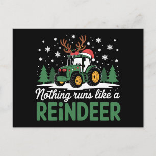 Cartes Pour Fêtes Annuelles Rien ne fonctionne comme un tracteur de Noël de re