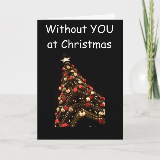 CARTES POUR FÊTES ANNUELLES RIEN N'EST JUSTE SANS NOËL (Devant)