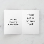 CARTES POUR FÊTES ANNUELLES RIEN N'EST JUSTE SANS NOËL (Intérieur)