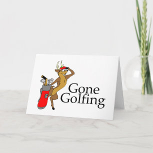 Cartes Pour Fêtes Annuelles Rindeer de golf
