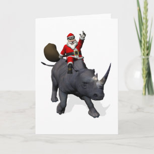 Cartes Pour Fêtes Annuelles Ríos Ríos Rhinoceros