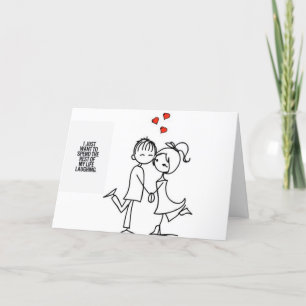 CARTES POUR FÊTES ANNUELLES *RIRE BEAUCOUP* *AIMER BEAUCOUP* AIMER POUR N'IMPO