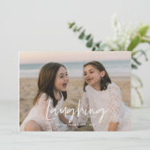 Cartes Pour Fêtes Annuelles Rire Tout Le Chemin Blanc (Debout devant)