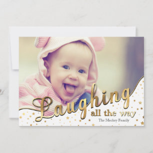 Cartes Pour Fêtes Annuelles Rire Tout Le Chemin Photo De Vacances