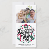 Cartes Pour Fêtes Annuelles Rire tout le long du chemin Photo (Devant)